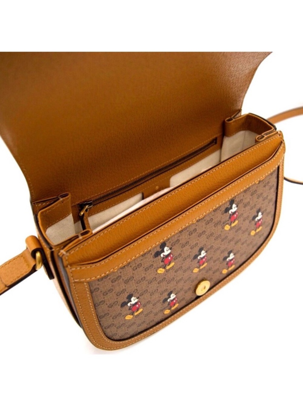 Gucci x Disney Mickey Mouse Small GG Supreme Crossbody Bag - Picture 5 of 13